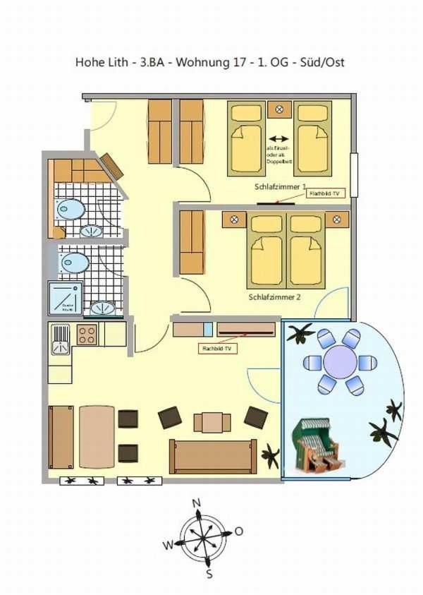 Apartamento Hp Touristik - Residenz Hohe Lith Neu 3 1 2 Cuxhaven Exterior foto